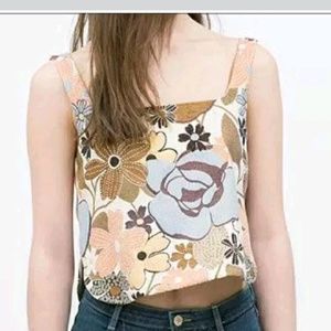 Zara Flower crop top